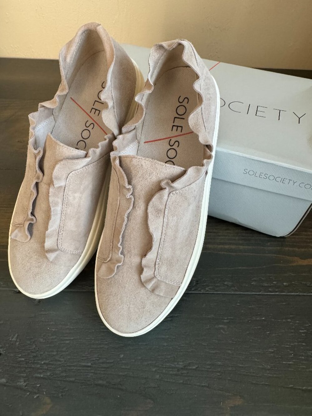 Sole Society Talexa Suede Slip-On Sneakers